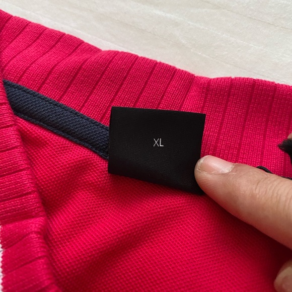 Huggo Boss pima cotton polo shirt/ extra large/ regular fit/ Authentic/ red - Picture 5 of 7
